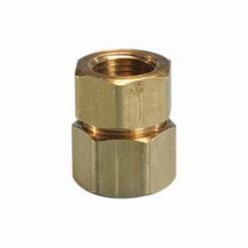 TracPipe® Counterstrike® AutoFlare® FGP-FSTF-1000 Self-Flaring Straight Fitting, 1 in Nominal, FNPT x CSST End Style, 1-3/4 in L, Brass, Domestic
