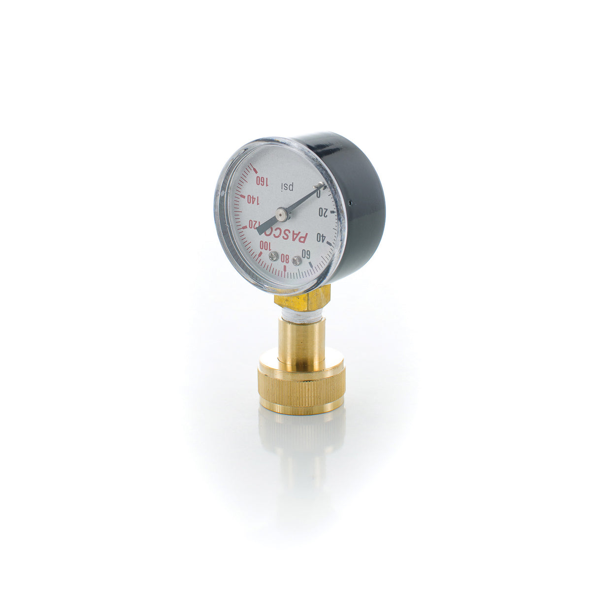 PASCO 1431 Water Test Gauge, 0 to 160 psi, 3/4 in Female Hose Thread Connection, 2 in Dial