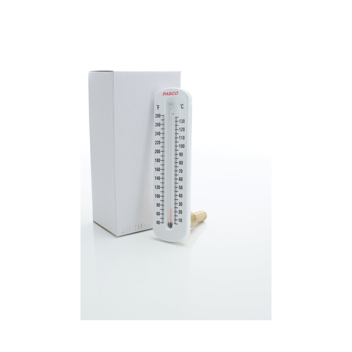 Dual Scale Straight Thermometer - 7" - Steel
