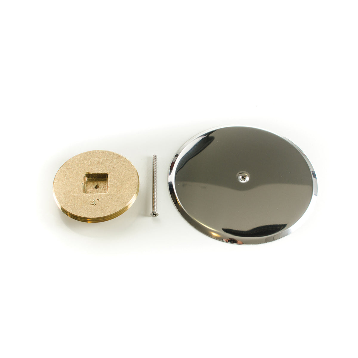 PASCO 1784 Square Countersunk Cleanout Plug, 4 in Cleanout
