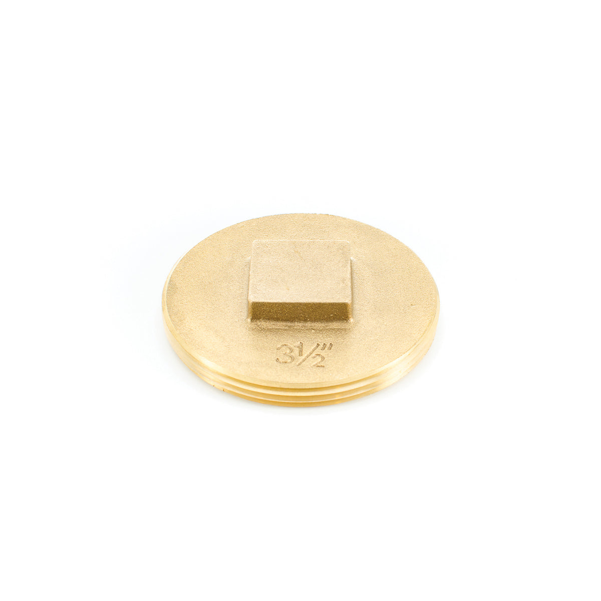 PASCO 1850 Raised Head Cleanout Plug, 3-1/2 in, Brass