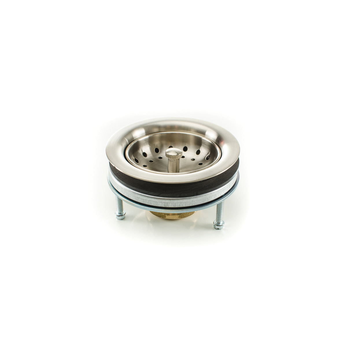 PASCO 21905 EZ-ON Basket Strainer, Brushed Nickel