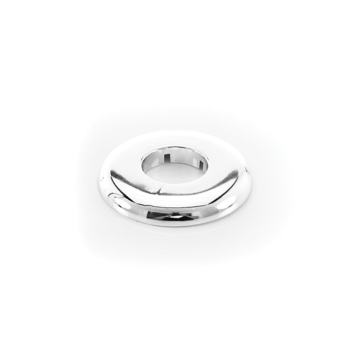 PASCO 2858 Split-One Floor and Ceiling Plate, 1 in IPS Thread, Plastic, Polished Chrome
