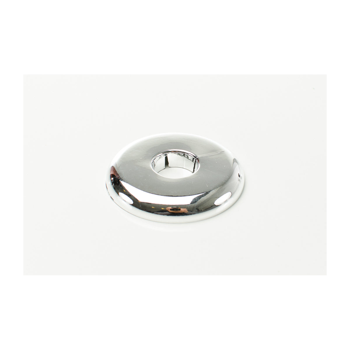 PASCO 2874 Split-One Floor and Ceiling Plate, 3/4 in CWT Thread, Plastic, Polished Chrome