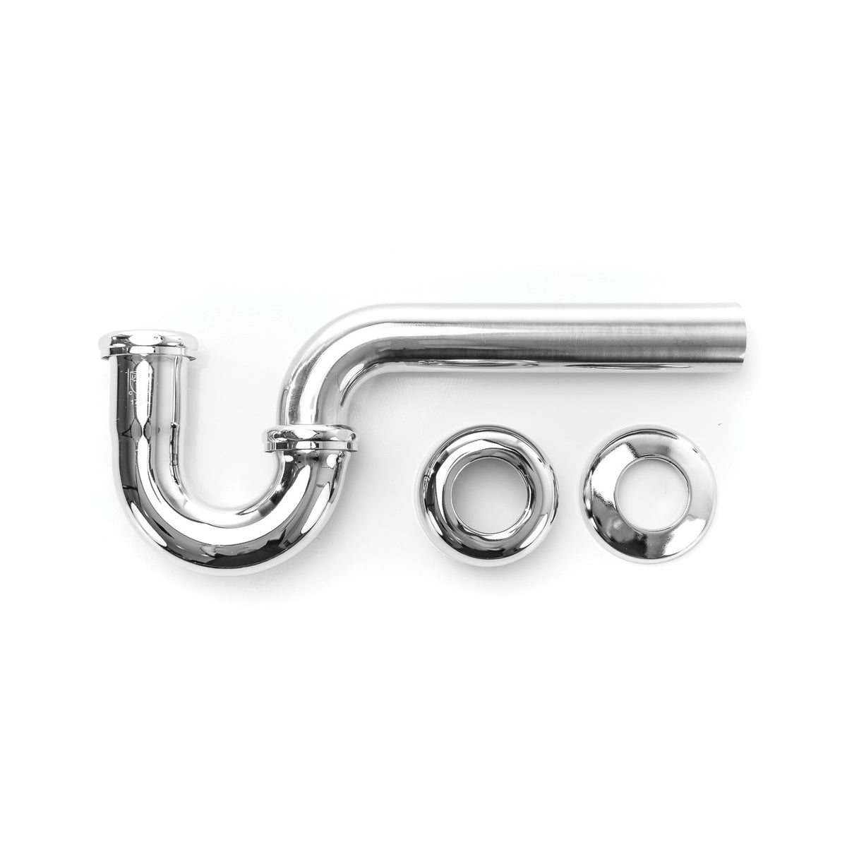 PASCO 34111 P-Trap With Less Cleanout, 1-1/2 in, Ground Joint Inlet
