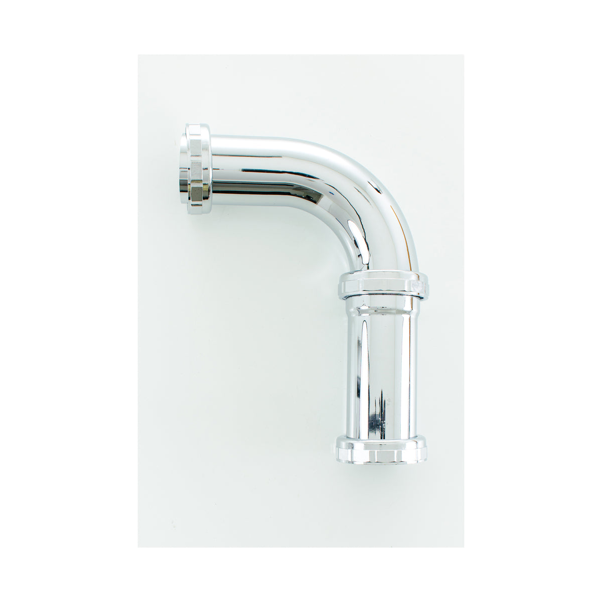 PASCO 34517 2-Piece Repair Closet Elbow With Chrome Plated Die Cast Nuts, 2 x 6 in Nominal, 20 ga, Polished Chrome