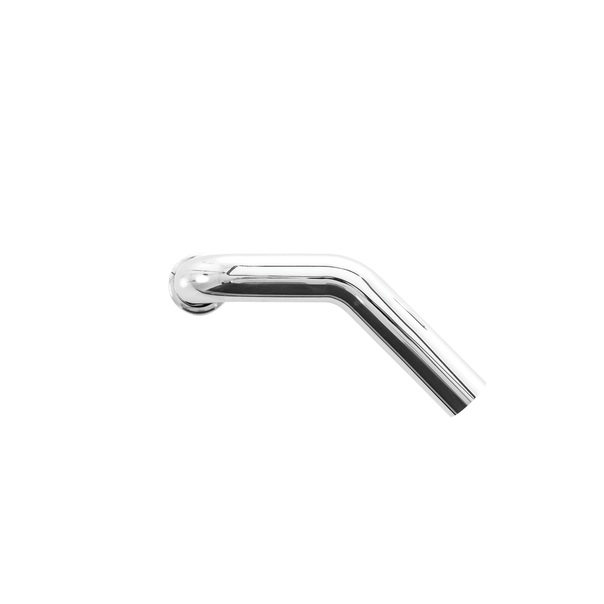 PASCO 35102 Left Short 45 deg Tubular Wall Bend Without P-Trap and Flange, 1-1/2 in Nominal, 17 ga, Brass, Polished Chrome