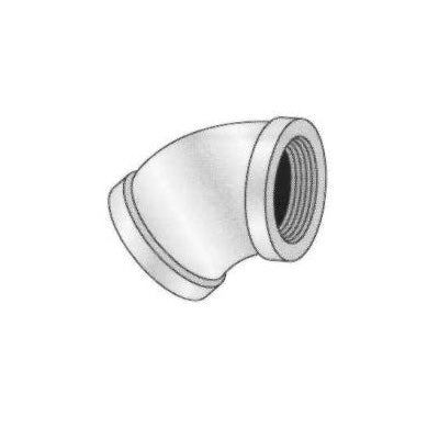 PASCO 7176-C 45 deg Elbow, 3/8 in Nominal, Brass, Polished Chrome