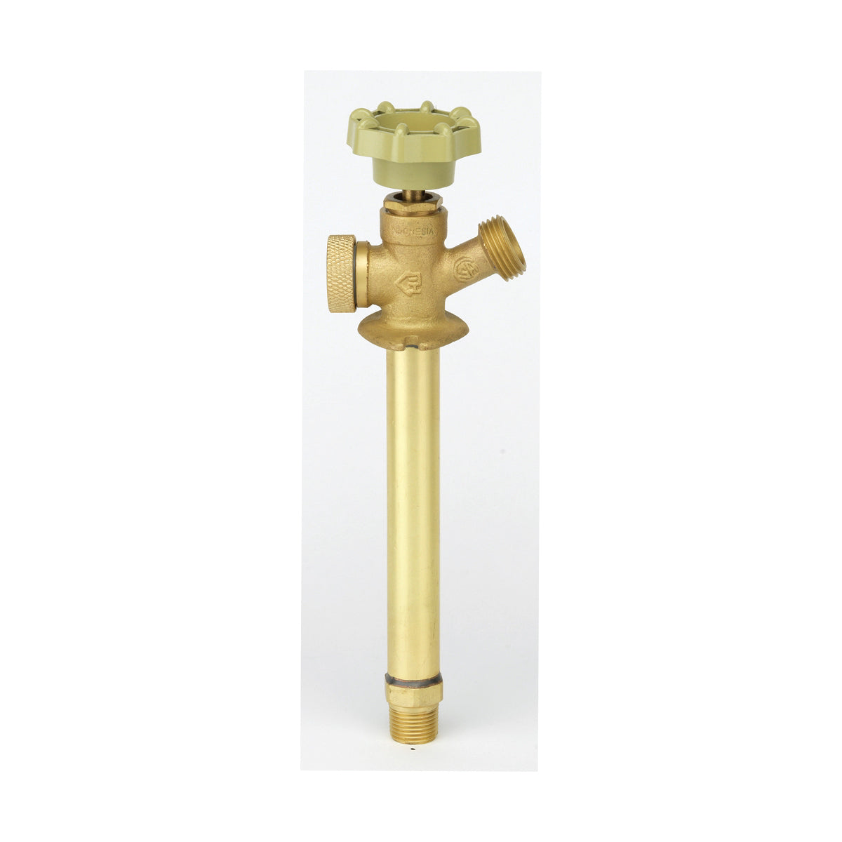 PROChannel™ VFFASPC19PA Anti-Siphon Frost-Free Sillcock Valve, 1/2 x 3/4 in Nominal, MNPT/C x Garden Hose Thread End Style, Brass Body, Import