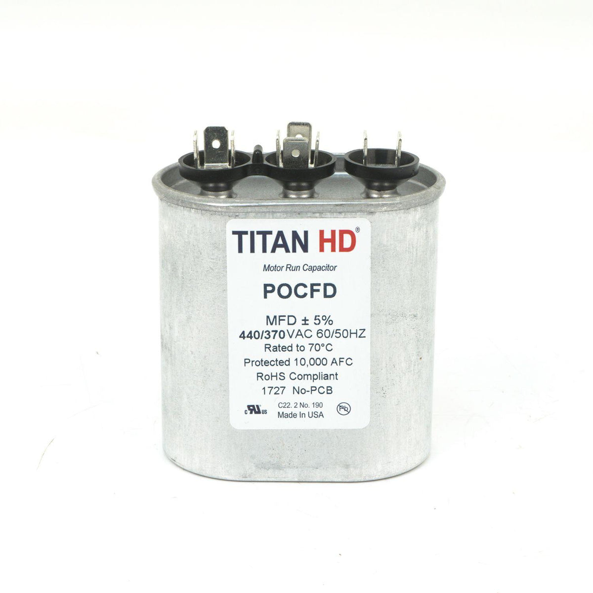 Titan Hd - Capacitor - 440/370 V AC - 3075 Mfd