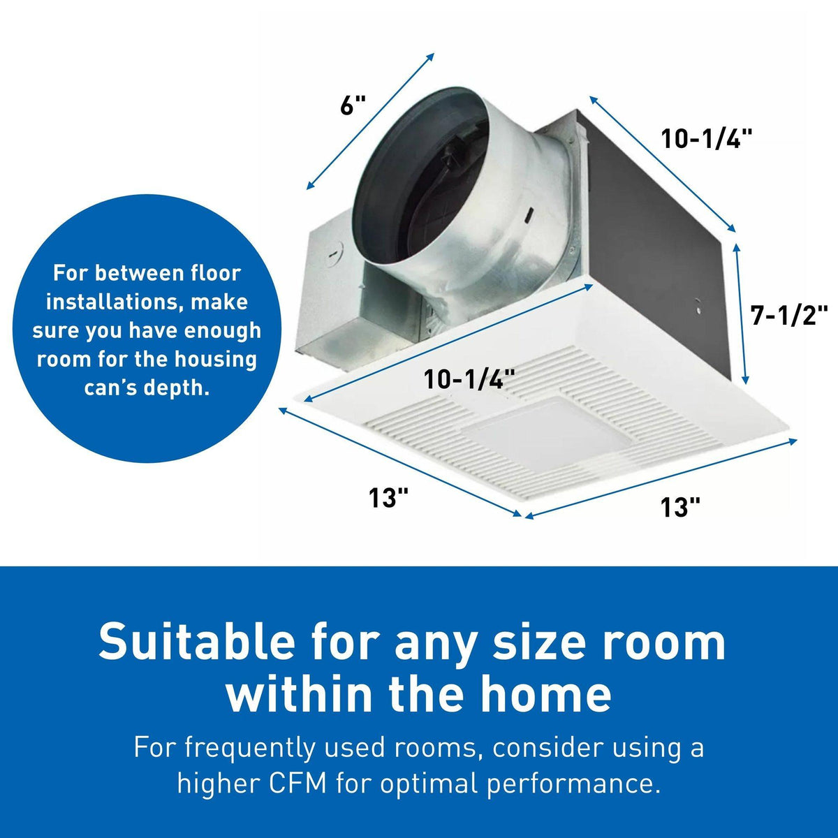 Whispergreen Select Ventilation Fan - Ceiling Mount - 0.35 A