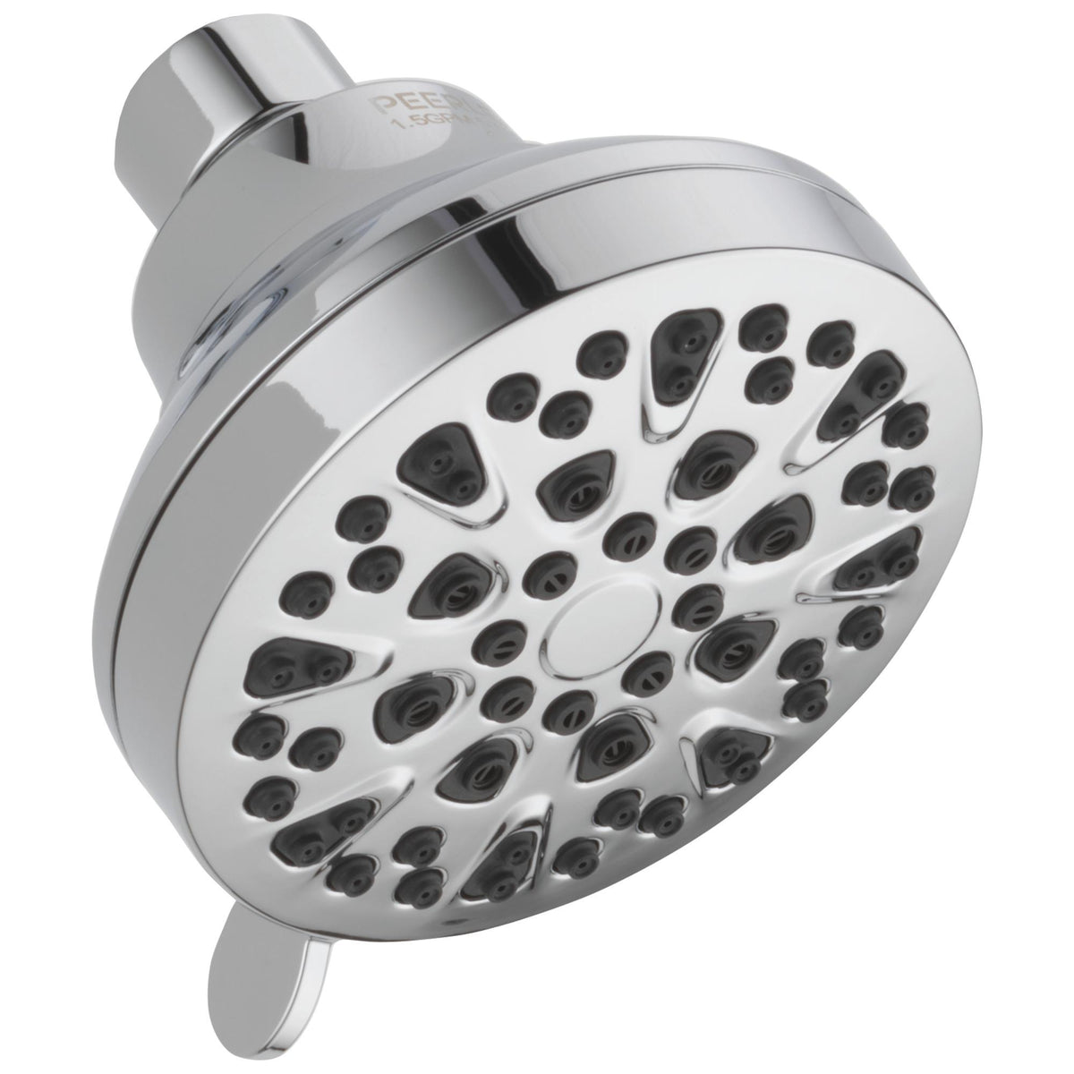 Peerless® 76438 Adjustable Shower Head, 1.5 gpm Max Flow, 1 Sprays, Wall Mounting, Import