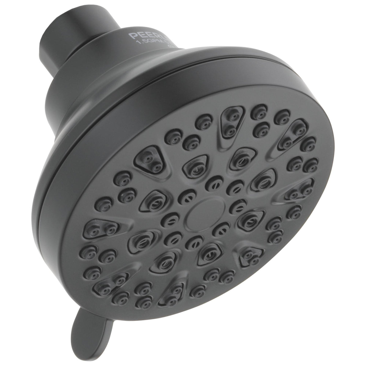 Peerless® 76438BL Universal Showering Components Multi-Function Showerhead, 1.5 gpm Max Flow, 4 Sprays, Wall Mounting, Import