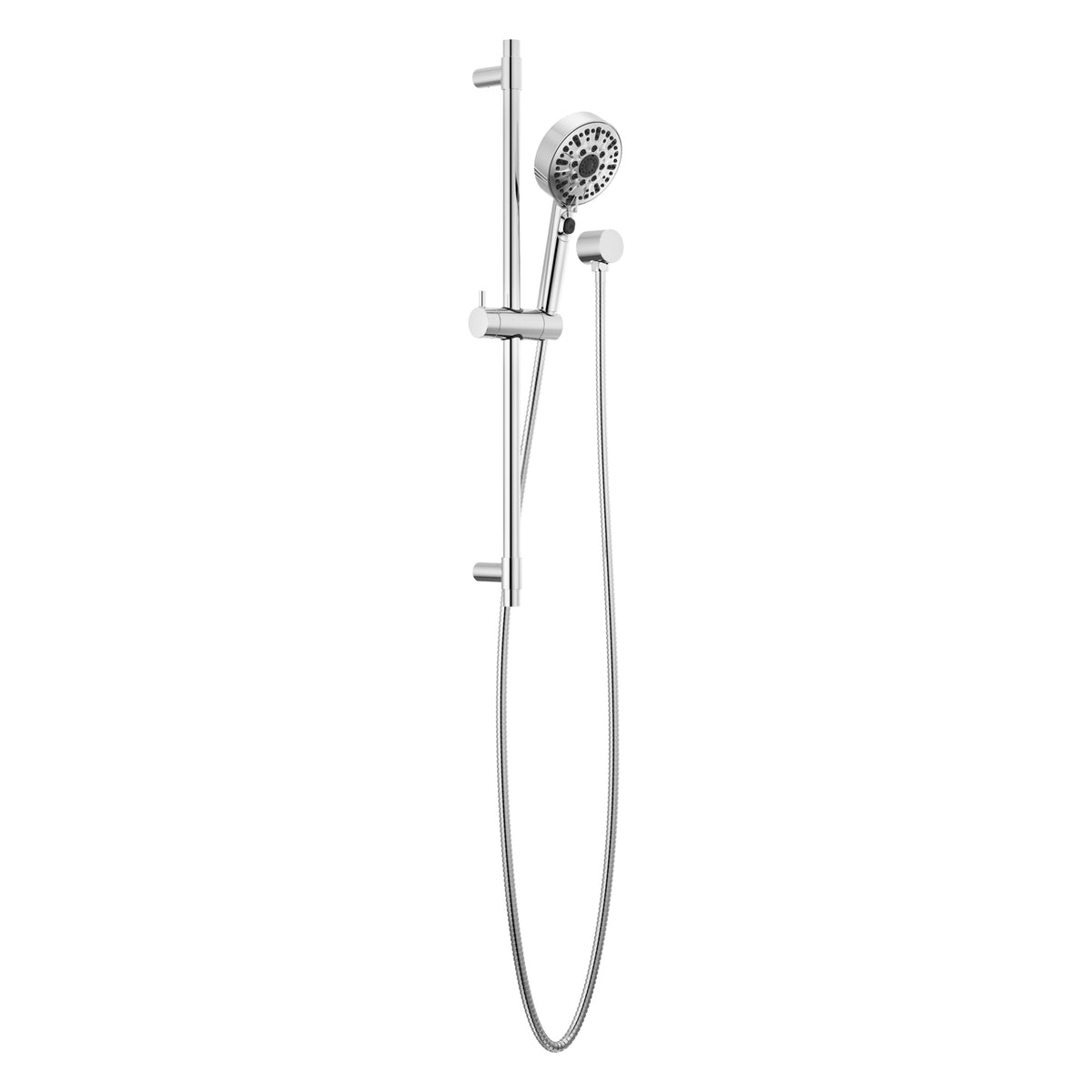 Peerless® P62447 Precept™ Handshower, 4-9/16 in Dia 6-Function Shower Head, 1.5 gpm Flow Rate, 72 in L Hose, Polished Chrome, Import