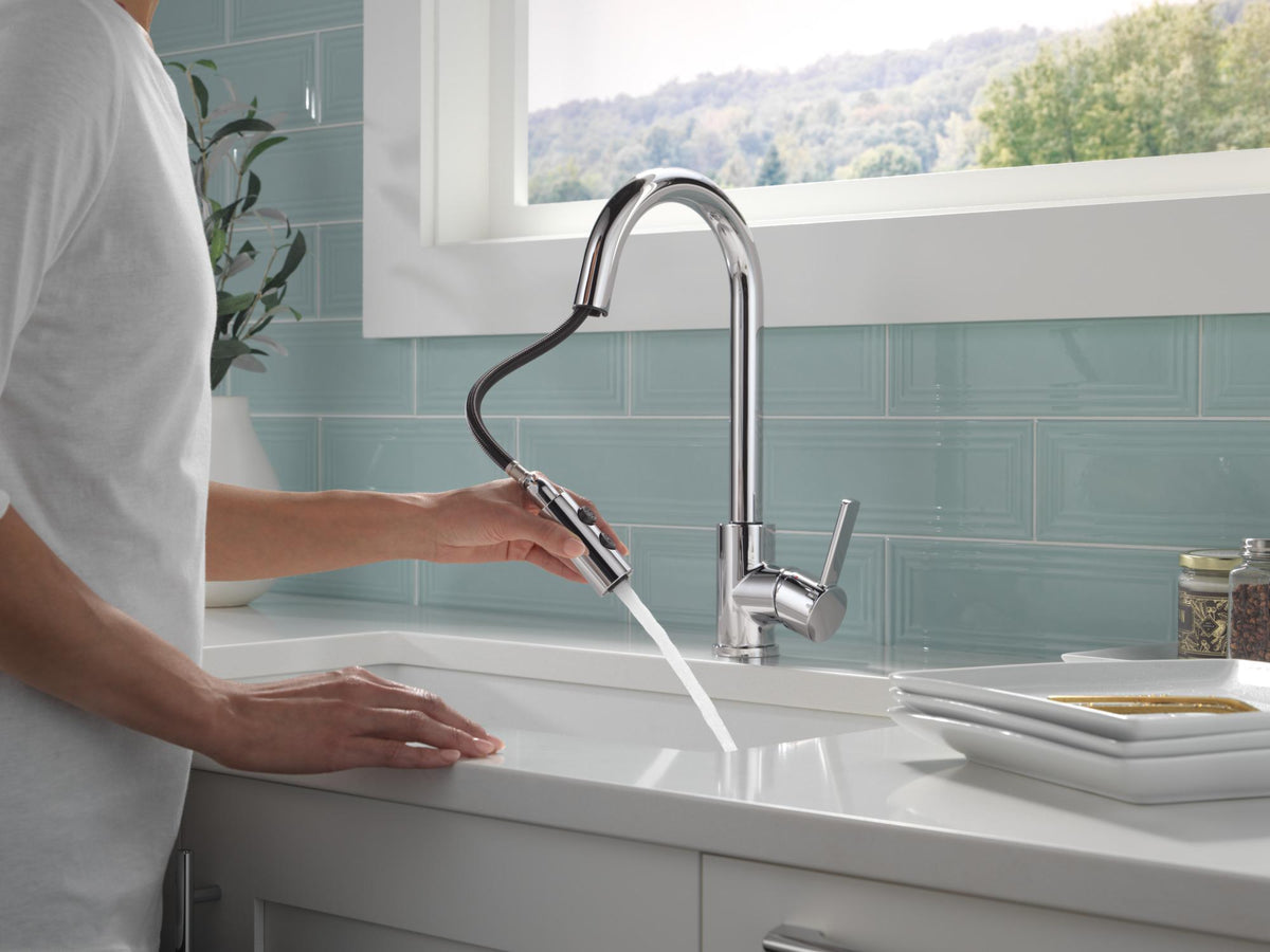 Pull-Down Kitchen Faucet - Chrome - Zinc