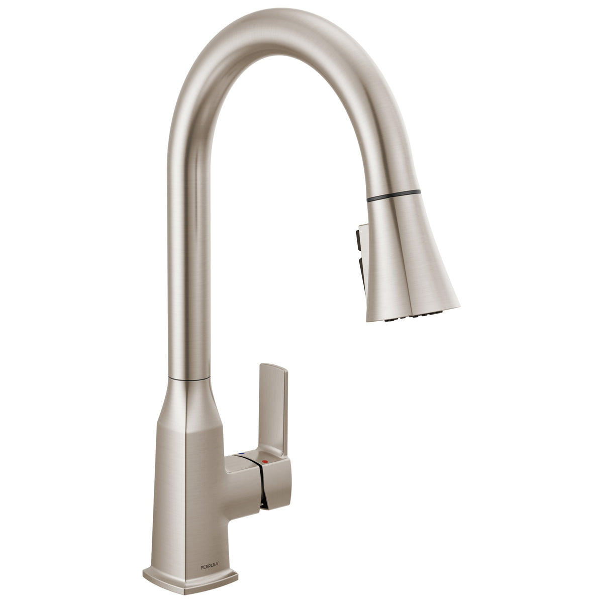 Peerless® P7971LF-SS-1.0 Ezra™ Pull-Down Kitchen Faucet, 1 gpm Flow Rate, Swivel Spout, Stainless, 1 Handles, Import