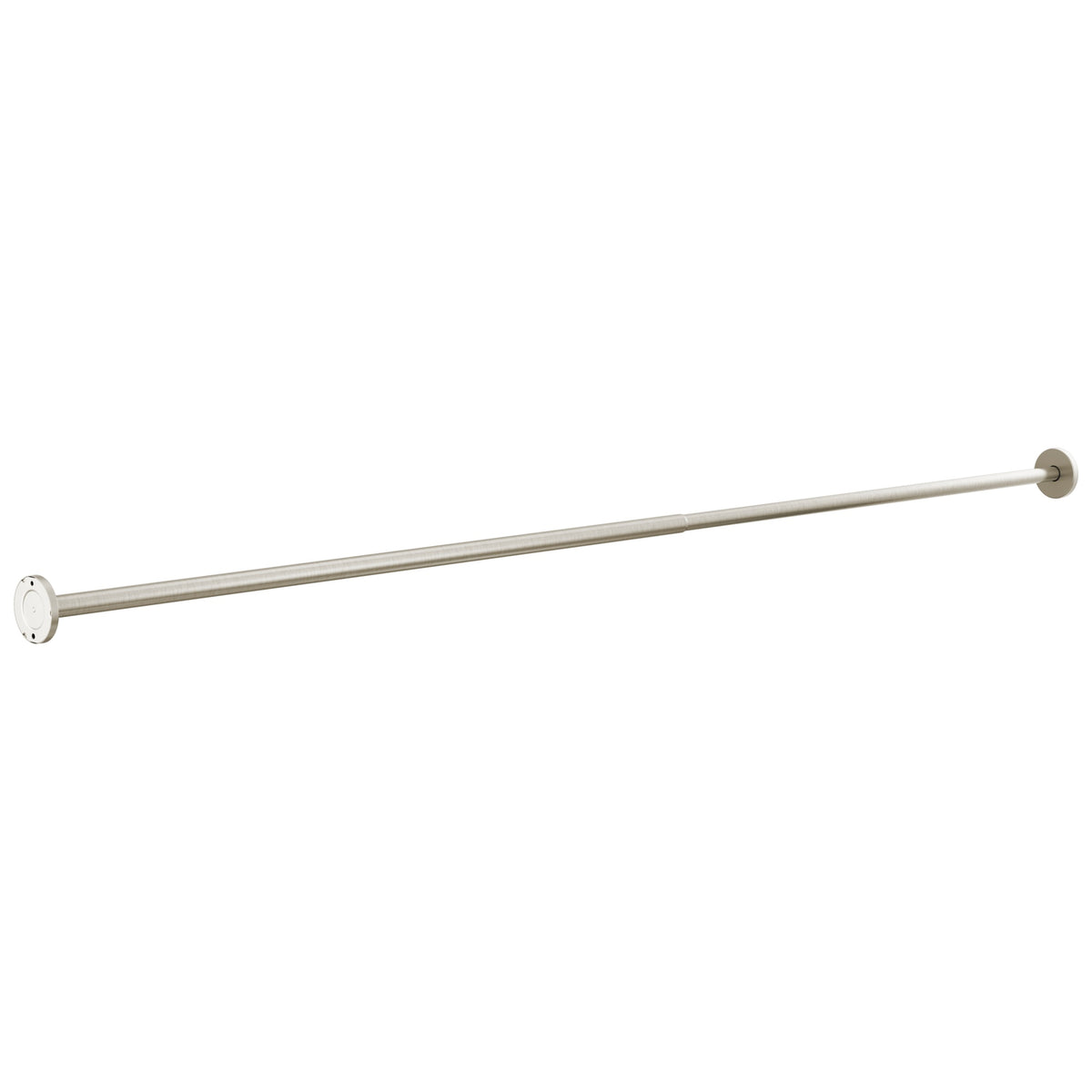 Peerless® PA905-BN PA905 Adjustable Shower Rod, 2-3/8 in Dia Rod x 44 to 72 in L Rod/Track, Stainless Steel, Brushed Nickel, Import