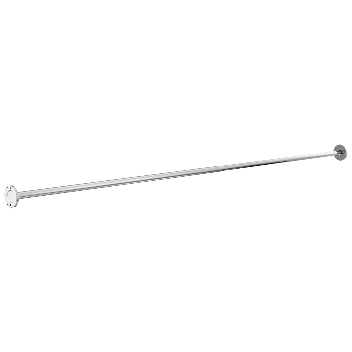 Peerless® PA905 PA905 Adjustable Shower Rod, 2-3/8 in Dia Rod x 44 to 72 in L Rod/Track, Stainless Steel, Chrome, Import