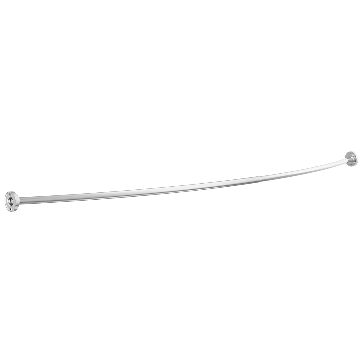 Peerless® PA906 PA906 Adjustable Shower Rod, 2-1/16 in Dia Rod x 44 to 72 in L Rod/Track, Stainless Steel, Chrome, Import