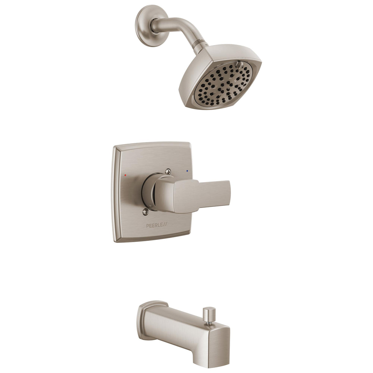 Peerless® PTT14471-BN Universal Tub and Shower Trim Kit, 1.5 gpm Shower, Brushed Nickel