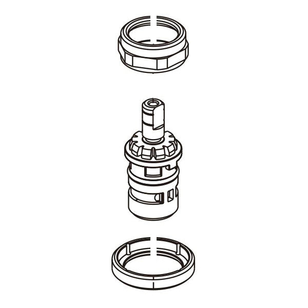 Peerless® RP100999 Parkwood™ Cold Side Bonnet/Adapter and Cartridge, For Use With Parkwood™ P2835LF/P2935LF 2-Handle Kitchen Faucets, Import