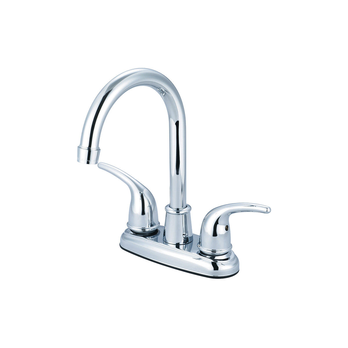 OLYMPIA B-8150 Bar Faucet, Polished Chrome, 2 Handle, 4 in Center, 1.5 gpm