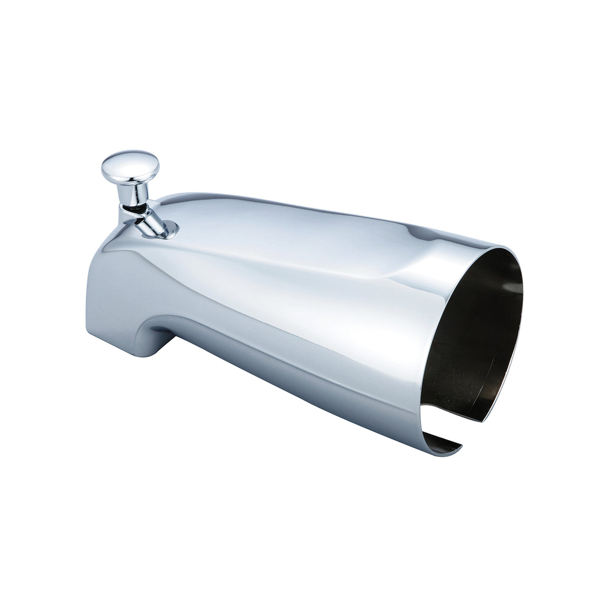 OLYMPIA OP-640015 Diverter Tub Spout, 1/2 in IPS, For Use With Model P-3210, P-1220 and P-1210 Two and 3-Handle Tub and Shower Set, Polished Chrome