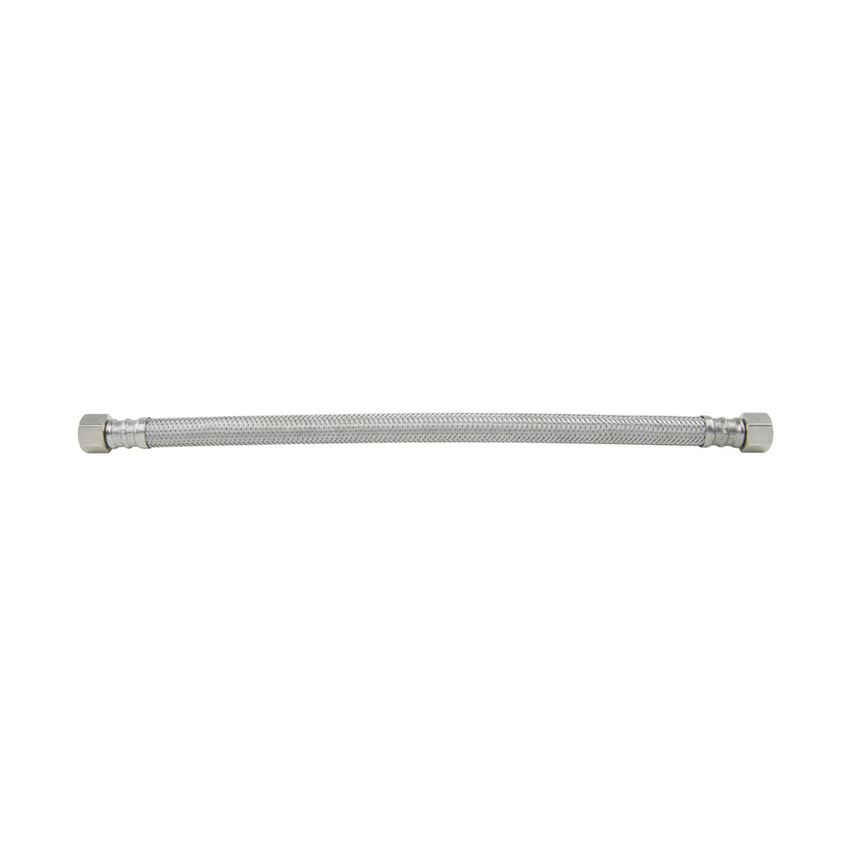 PlumbShop® PLS1-12DW F PLS1-DW Flexible Dishwasher Connector, 3/8 in Nominal, Compression End Style, 12 in L, 125 psi Working, Reinforced PVC/Braided Stainless Steel, Import