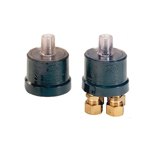 1/2" x 3/8" (2) Plug - PVC - MNPT x Compression Connection
