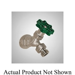 Prier® C-155NP.75 Heavy Pattern Angle Sill Faucet Only With P-002 Integral Anti-Siphon Vacuum Breaker and Backflow Preventer, 3/4 in Nominal, FNPT End Style, Cast Brass Body, Domestic