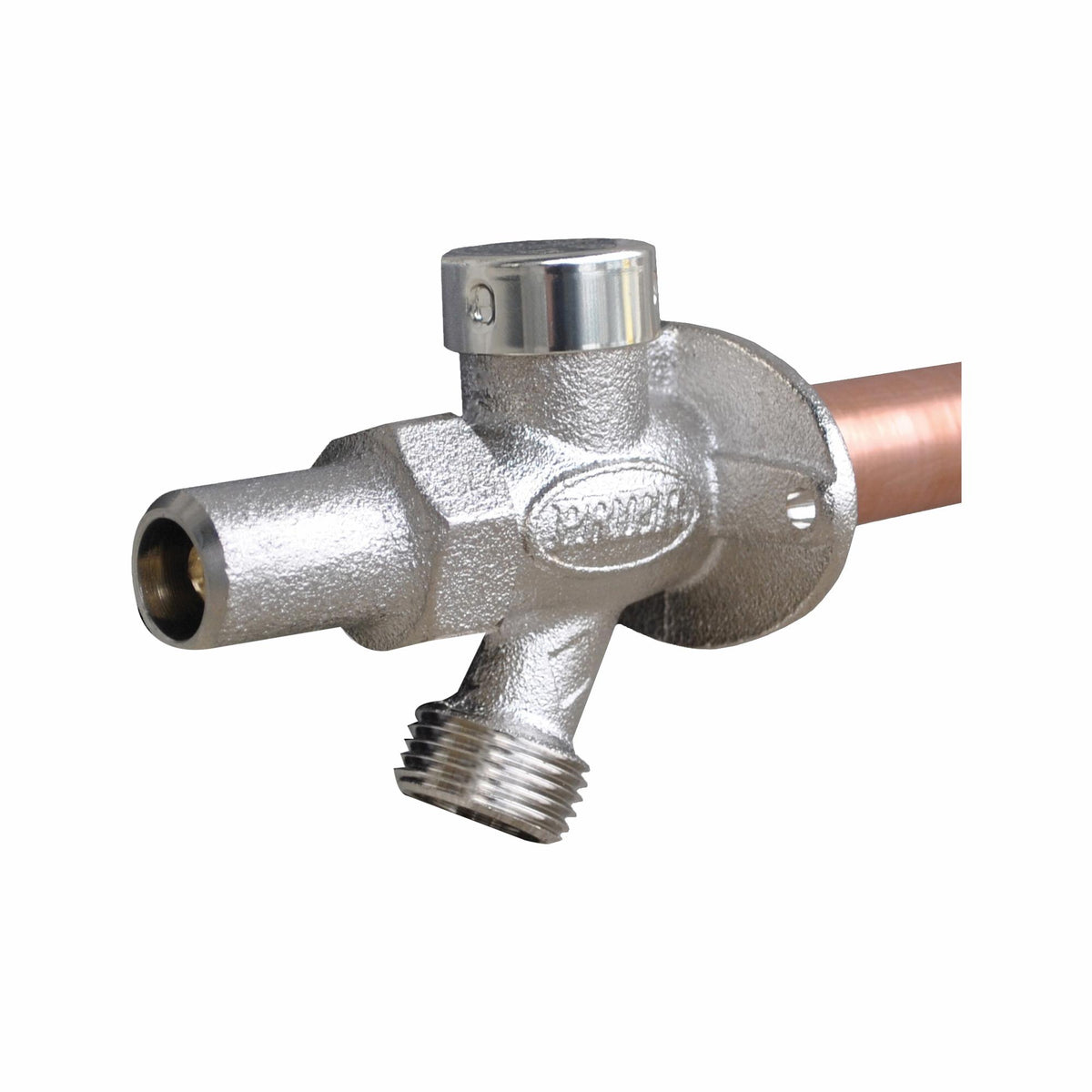Prier® C-244T14 Diamond C-244 Freezeless Wall Hydrant With Anti-Siphon Vacuum Breaker, 3/4 x 1/2 in Nominal, MNPT x FNPT End Style, Domestic
