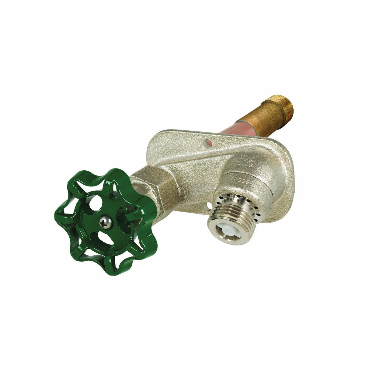 Prier® C-434T10 Heavy Duty Wall Hydrant With Integral P-004 Vacuum Breaker, 3/4 x 1/2 in Nominal, MNPT x FNPT End Style, Domestic