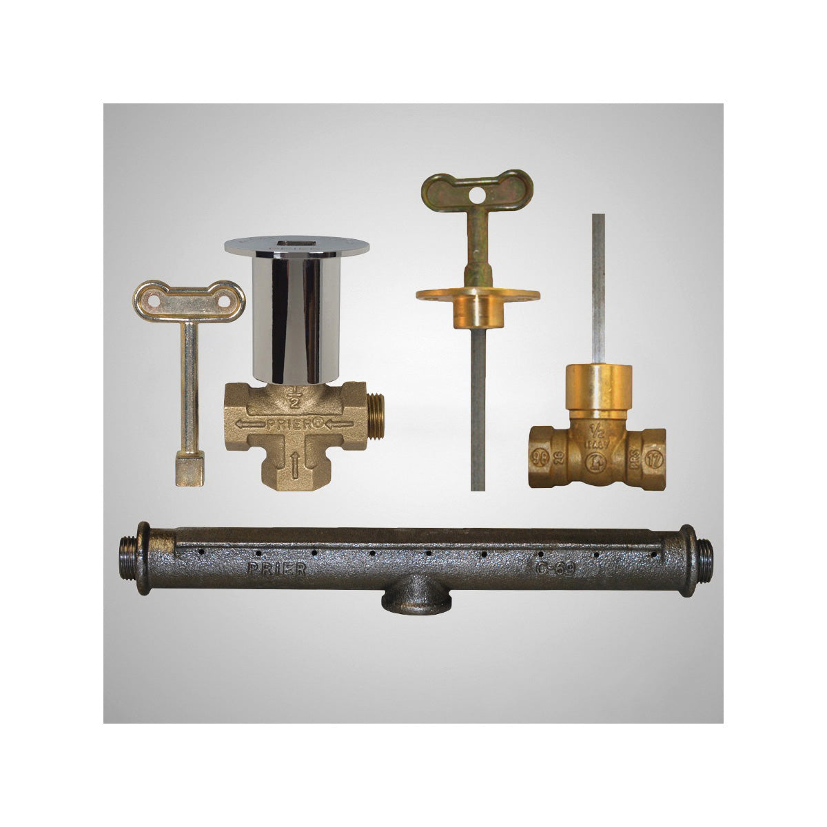 Prier® C-71CP Hearthglow Log Lighter Kit, For Use With Valves, Domestic