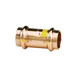 ProPress® 16098 Pipe Coupling With Stop, 1/2 in Nominal, Press End Style, Copper, Import