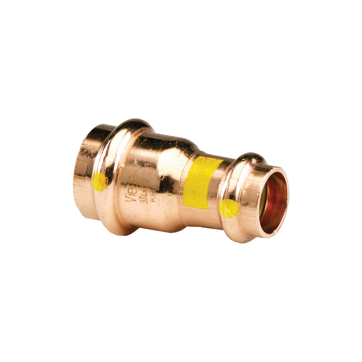 ProPress® 23283 Pipe Reducer, Coupling, 1 x 3/4 in Nominal, Press End Style, Copper, Import