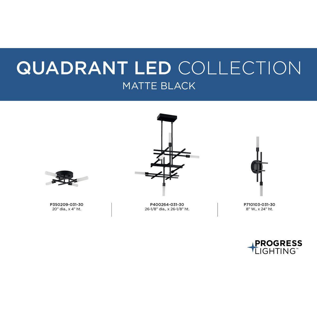 Quadrant LED - Chandelier Light - Ceiling Chain/Stem - 120 V