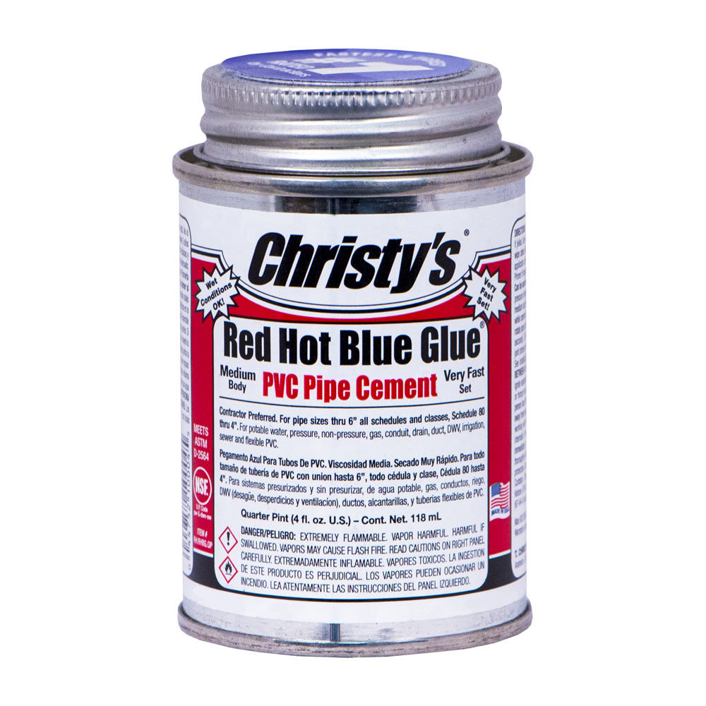 4OZ 1/4 PINT RED HOT BLUE GLUE