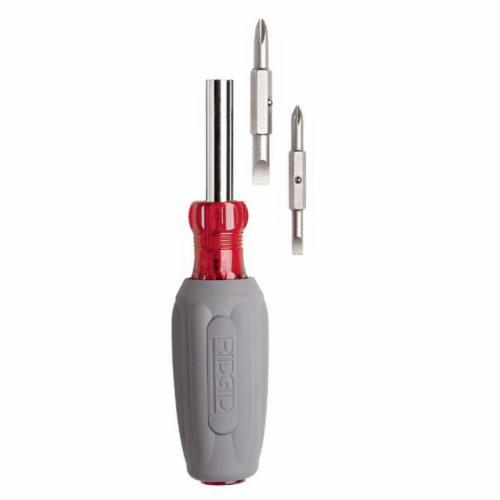 RIDGID® 16573 6-in-1 Multi-Purpose Screwdriver, Phillips®/Slotted Point, 8 in OAL