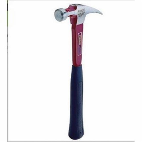 RIDGID® 52475 116 Claw Hammer, 13-1/4 in OAL, 16 oz Steel Head, Curved Claw, Fiberglass Handle