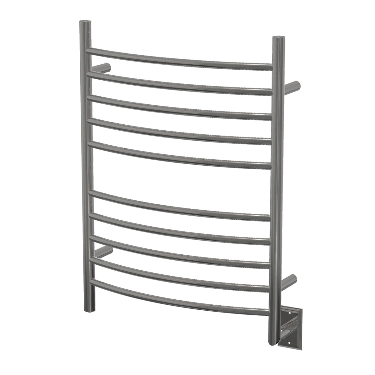 Amba® RWH-CP Radiant Curved Towel Warmer, Hardwired, 10 Bars, Polished Stainless Steel, 24-3/8 in W 33-1/2 in H