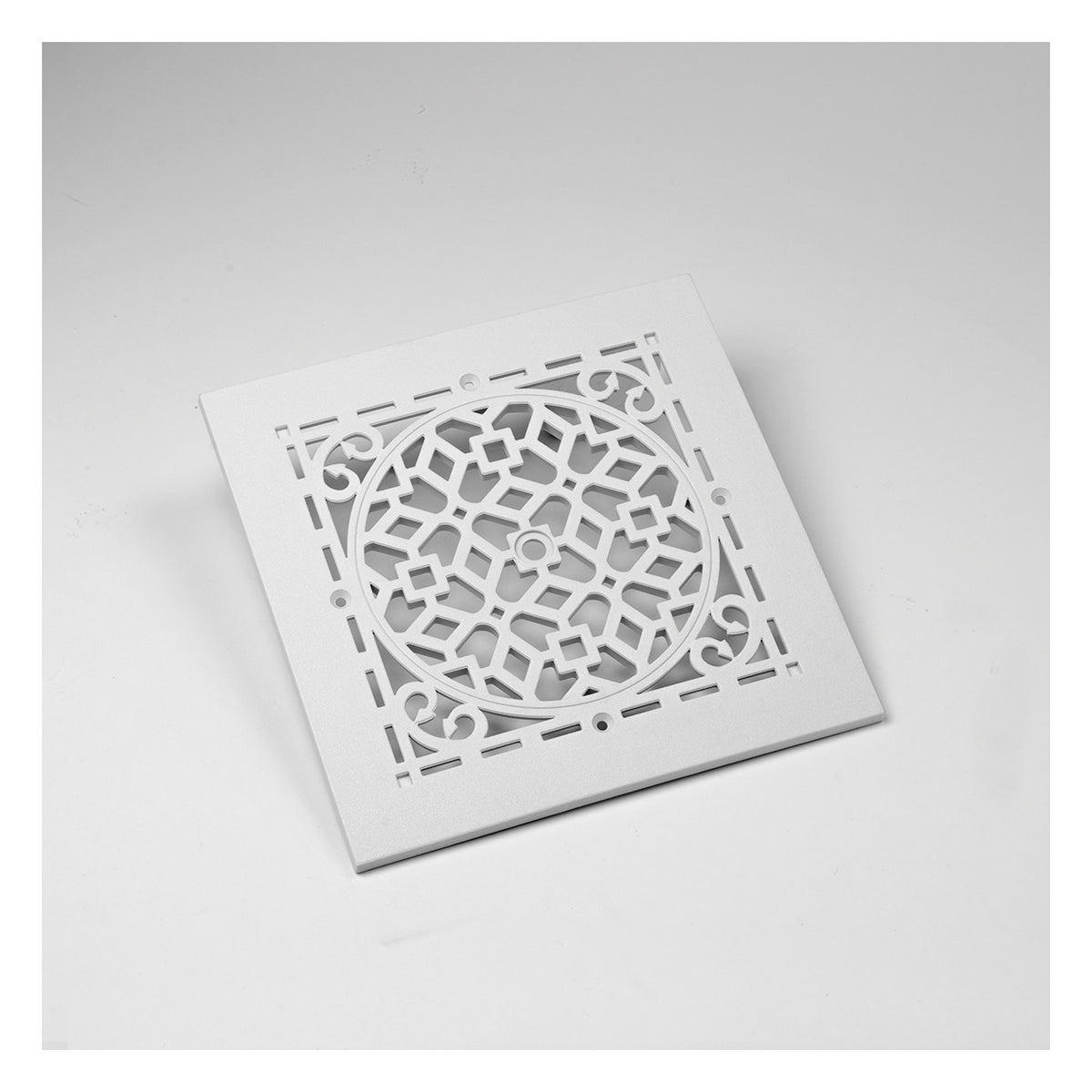 RectorSeal® Airtec® 81829 Small Antique Grille Only, 6 in W x 6 in H, Polymer, White, Domestic