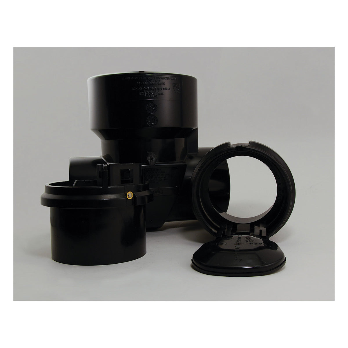 Extendable Backwater Valve Kit - 4" - ABS Body