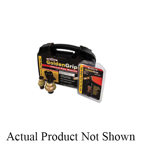 RectorSeal® GoldenGrip™ 97253 Double Internal Pipe Wrench, 1-1/2 to 2 in, Heat Tempered Steel