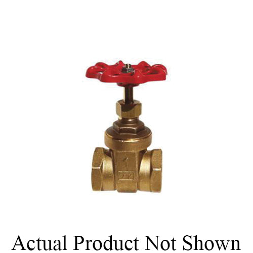 RWV® 206AB 4 Gate Valve, 4 in Nominal, Thread End Style, Brass Body, Handwheel Actuator