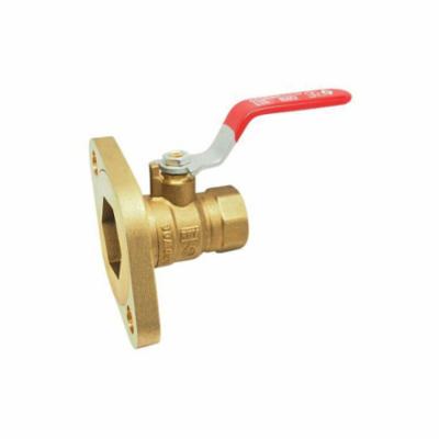 RWV® 2417AB 2 3-Piece Quarter-Turn Ball Valve, 2 in Nominal, FNPT x Rotating Pump Flange End Style, Brass Body, Full Port, PTFE/FKM Softgoods