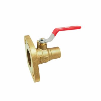 RWV® 2419 2 3-Piece Standard Quarter-Turn Ball Valve, 2 in Nominal, Solder x Rotating Pump Flange End Style, Brass Body, Full Port