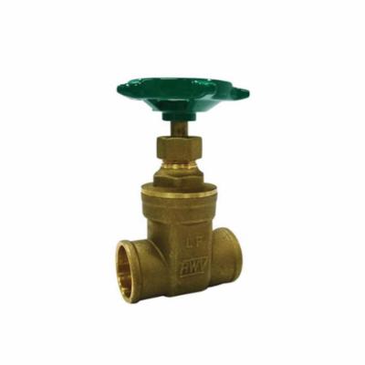RWV® 268AB 3/4 Gate Valve, 3/4 in Nominal, Solder End Style, Brass Body, Handwheel Actuator