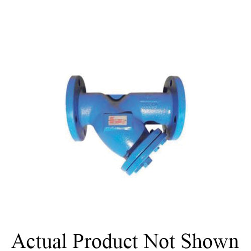 RWV® 381 2-1/2 Wye Strainer With #20 Mesh Stainless Steel Screen, 2-1/2 in Nominal, 10.8 in OAL, Flange Connection