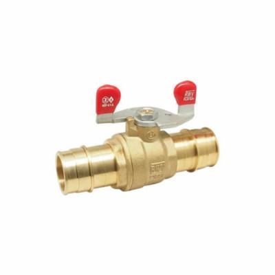 RWV® 5015ABW 2 Ball Valve, 2 in Nominal, Barb End Style, Brass Body, Standard Port, Double NBR Softgoods