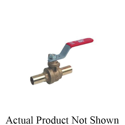 RWV® 5023 2 Standard Ball Valve With Handle, 2 in Nominal, Male EzPress End Style, Brass Body, Full Port, PTFE Softgoods